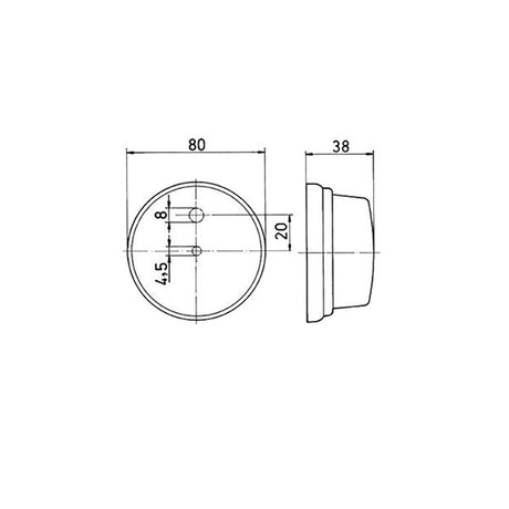 Fanale di ingombro anteriore PL 272 FNL3408