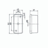 Luce ingombro bifacciale 3602C 8032793934448