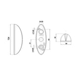 Luce d'ingombro bifacciale SPL 2010 FNL3607