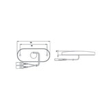 Orangefarbene Begrenzungsleuchte Flatpoint III FNL3733
