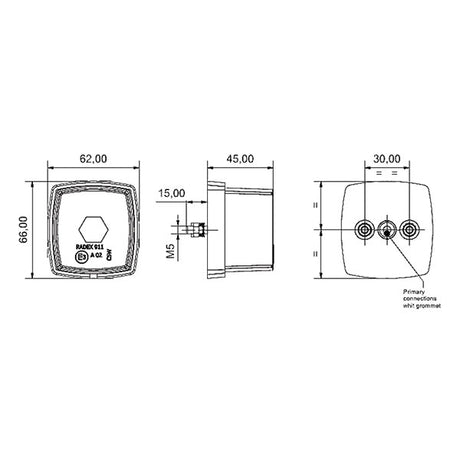 Luce ingombro bifacciale FNL3812