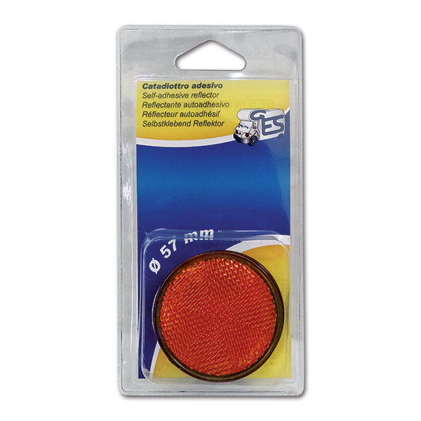 Oranger Reflektor, Durchmesser 60, mit Aufkleber 8032793938309