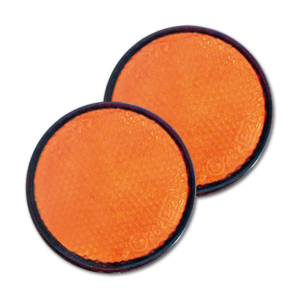 Oranger Reflektor, Durchmesser 60, mit Aufkleber 8032793938309