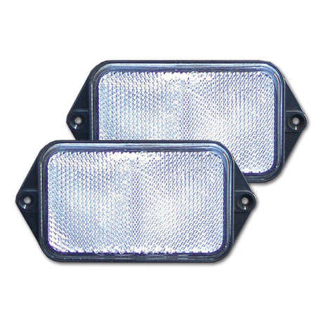 Catadiottro 95x60 bianco fissaggio a vite 8032793931621