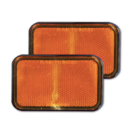 Catadiottro 95x60mm arancione adesivo FNL4202AC 8032793932192