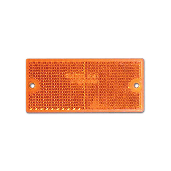 Catadiottro 90x40 mm con fori arancione FNL4203A