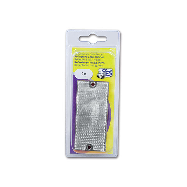 Reflector 90x40 mm con agujeros, blanco 8032793931478