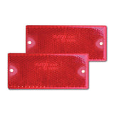 Reflector 90x40 mm adhesivo rojo 8032793930723