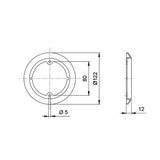 Anello decorativo cromato FNL5375