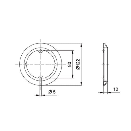 Anello decorativo cromato FNL5375