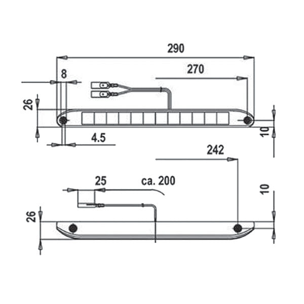 Terzo stop a sbalzo a LED FNL8403