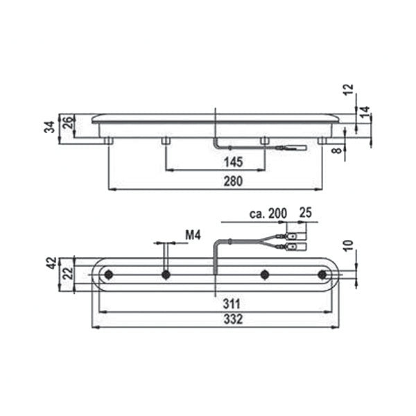 FNL8602 16-LED dritte Bremsleuchte