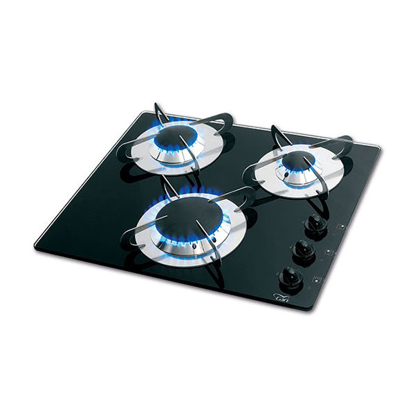 Placa de cocina de cristal de 3 fuegos 8032793936688