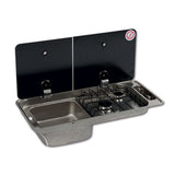 Randi 2-burner hob with left-hand sink 8032793936794