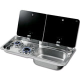 Randi XL 2-burner hob with right-hand sink 8032793936770