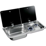 Randi XL 2-Burner Hob with Left Sink 8032793936602
