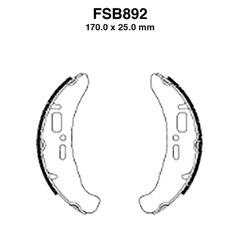 Ferodo Ganasce Freno Fsb892Ef FSB892EF