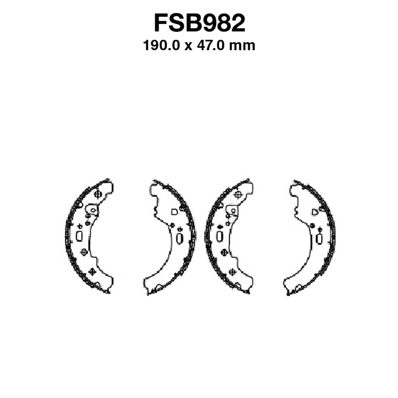 Ferodo Ganasce Freno Fsb982Ef FSB982EF