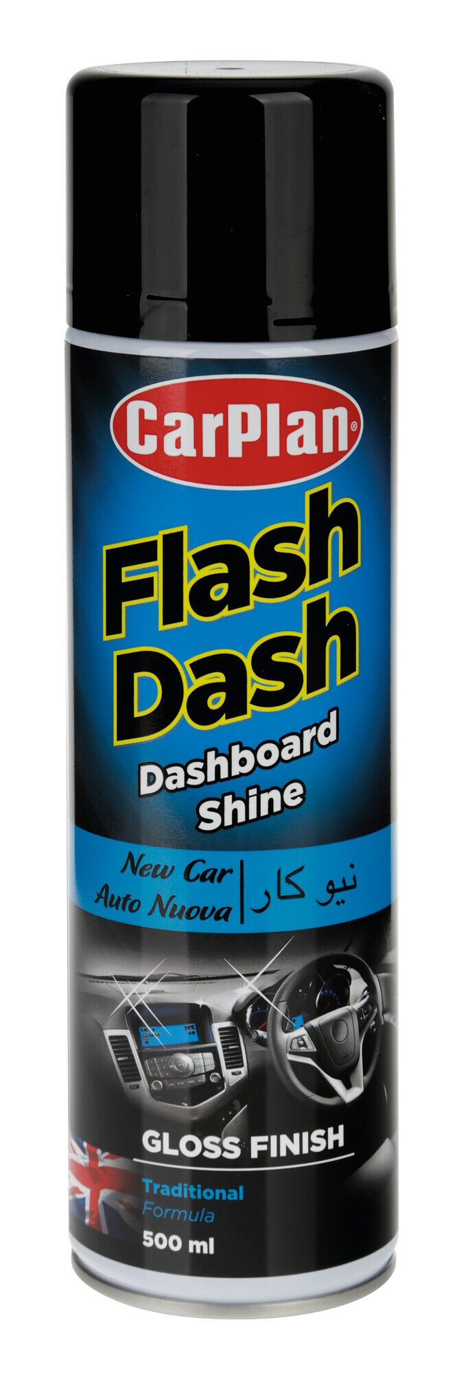 Carplan Flash Dash, pulitore per cruscotti, effetto lucido - 500 ml - Auto nuova