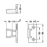 Fijación de panel de embutir Keku FSP11K