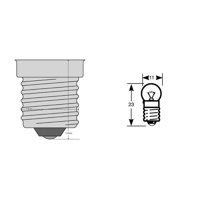 Riatec Scatola 10Pz lampadina 6V 3W Ciclo Anteriore