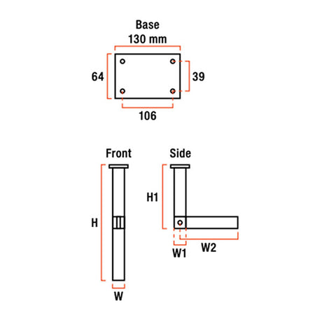 Gamba tavolo pieghevole Star 7 GAM4307