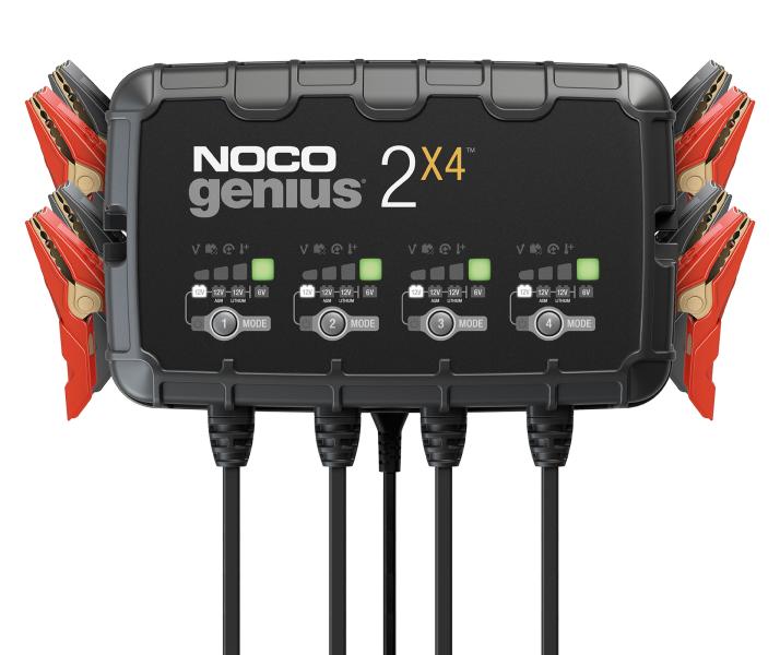 Cargador de batería NOCO GENIUS2X4 de 8 A y 4 puertos