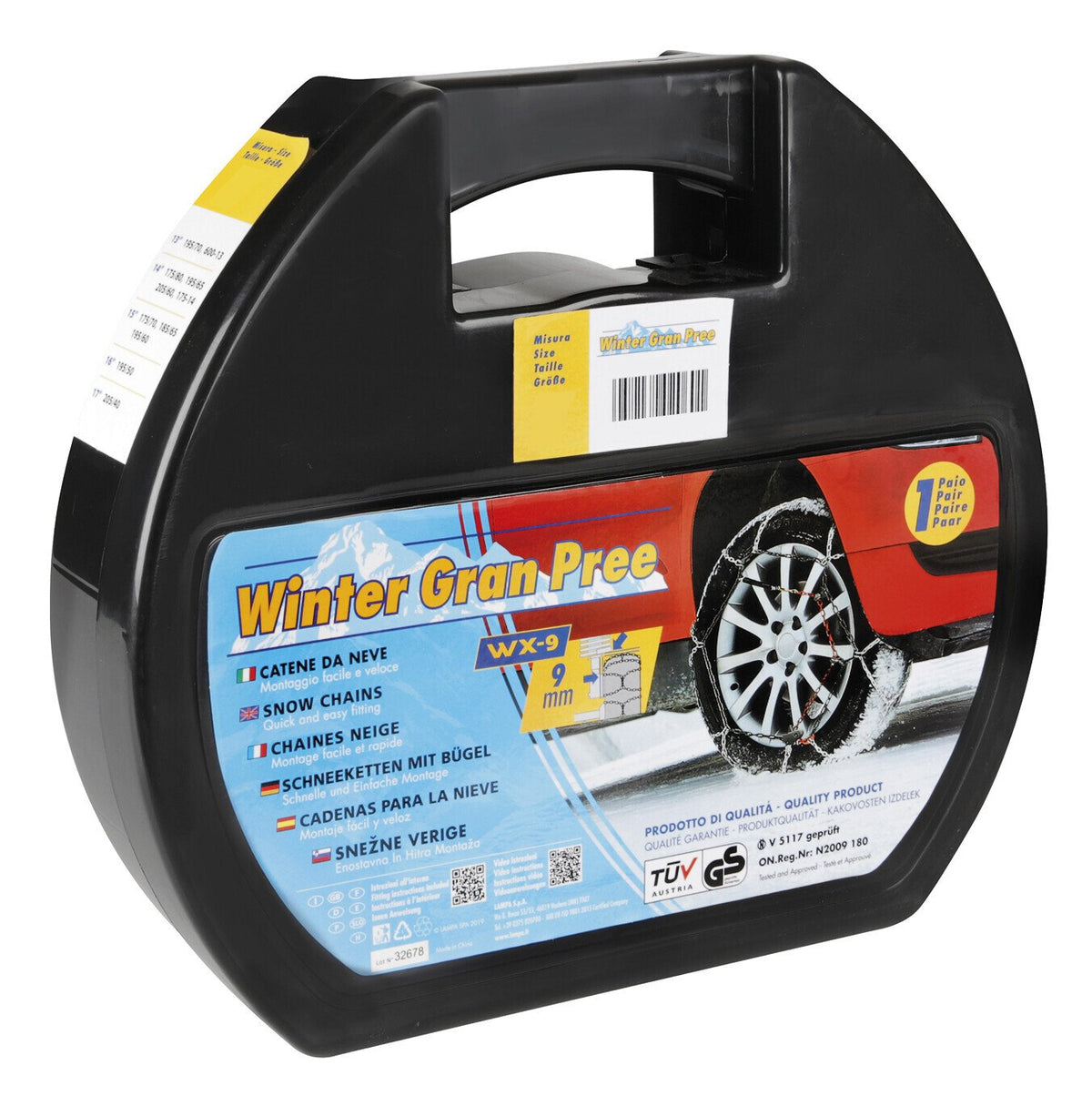 Winter Gran Pree Catene da auto da neve WX-9 gruppo 14 225/70-16 16"