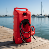 Serbatoio Benzina Portatile 53L con Ruote e Pistola