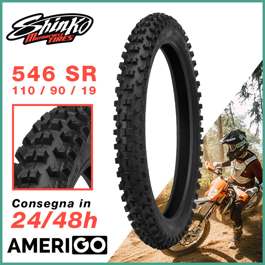 SHINKO Pneumatico 110/90-19 62M TT 546 SR Posteriore Cross