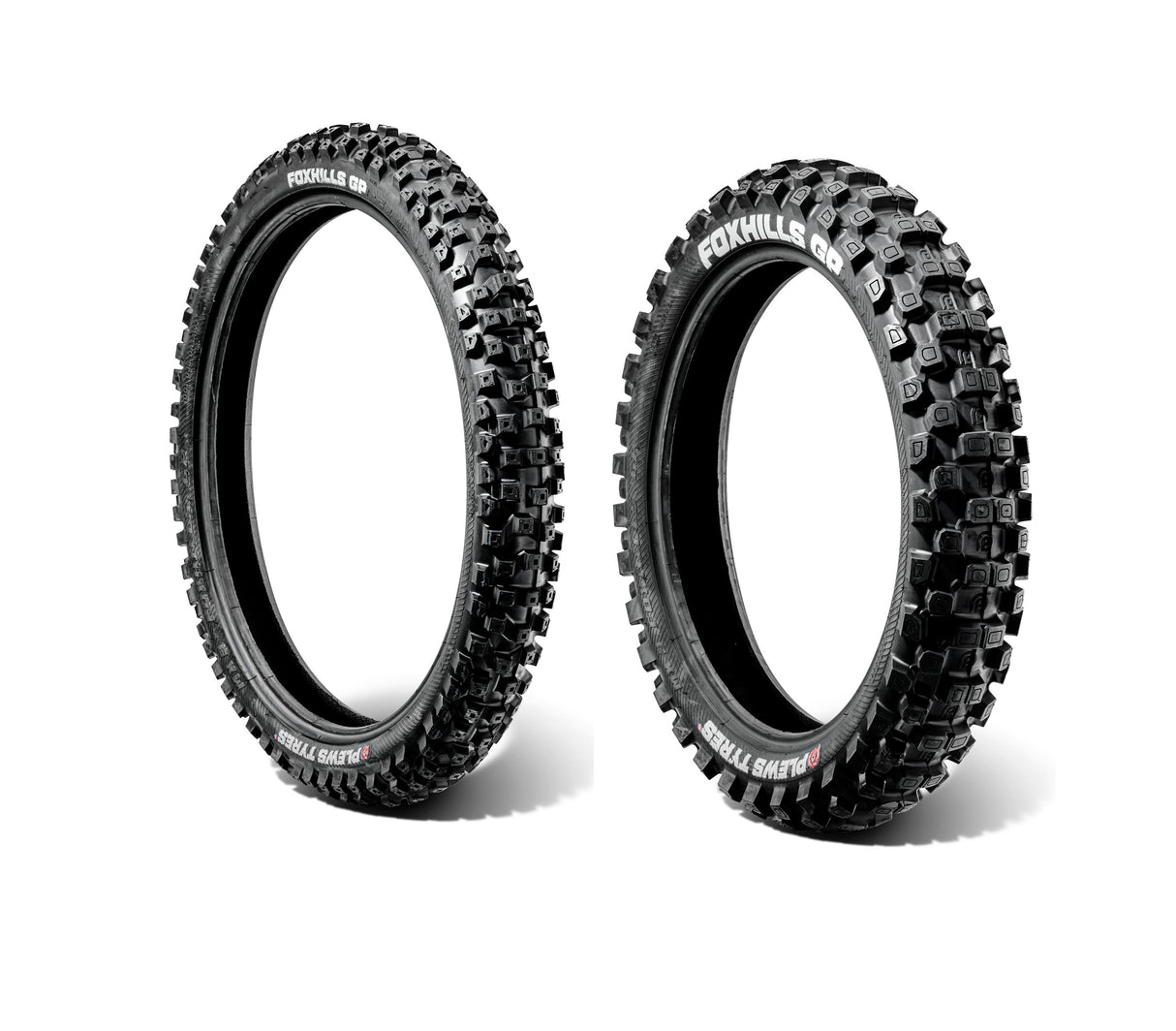 Plews Tyres Coppia Pneumatici FOXHILLS 80/100-21 - Hard MX FOXHILLS 110/90-19 - Hard MX