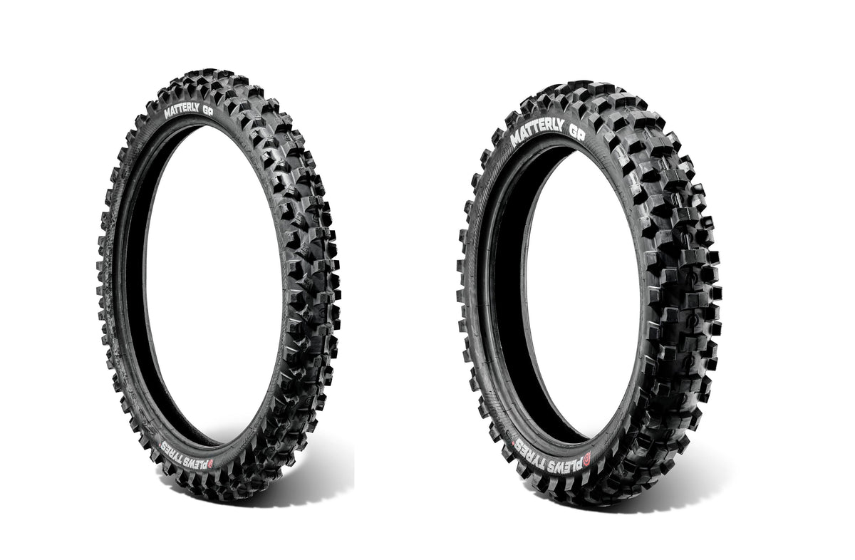 Par de neumáticos Plews Tires MATTERLY 70/100-17 - Mediano MX MATTERLY 90/100-14 - Mediano MX
