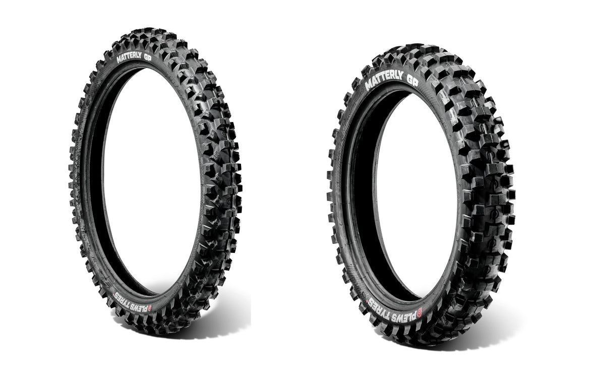 Par de neumáticos Plews Tires MATTERLY 70/100-19 - Mediano MX MATTERLY 90/100-16 - Mediano MX