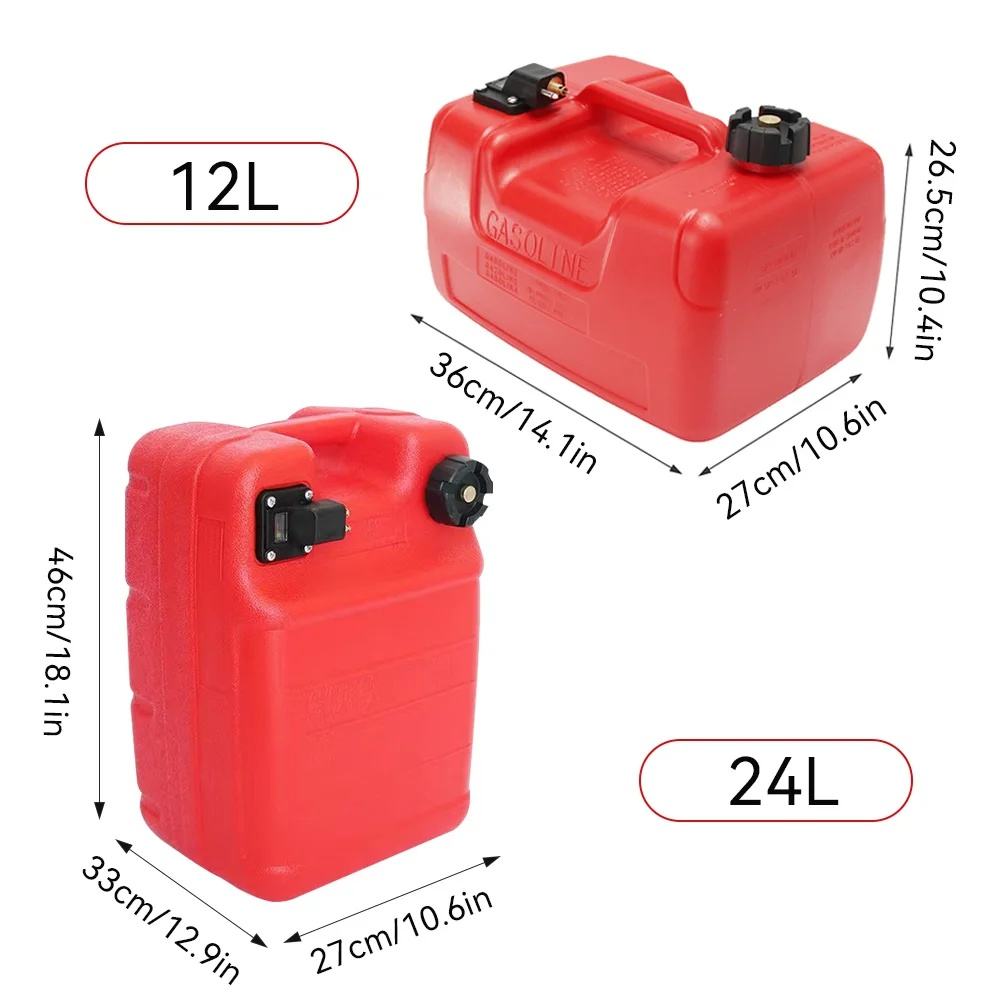 Yamaha 12L/24L tragbarer Bootskraftstofftank mit Schläuchen