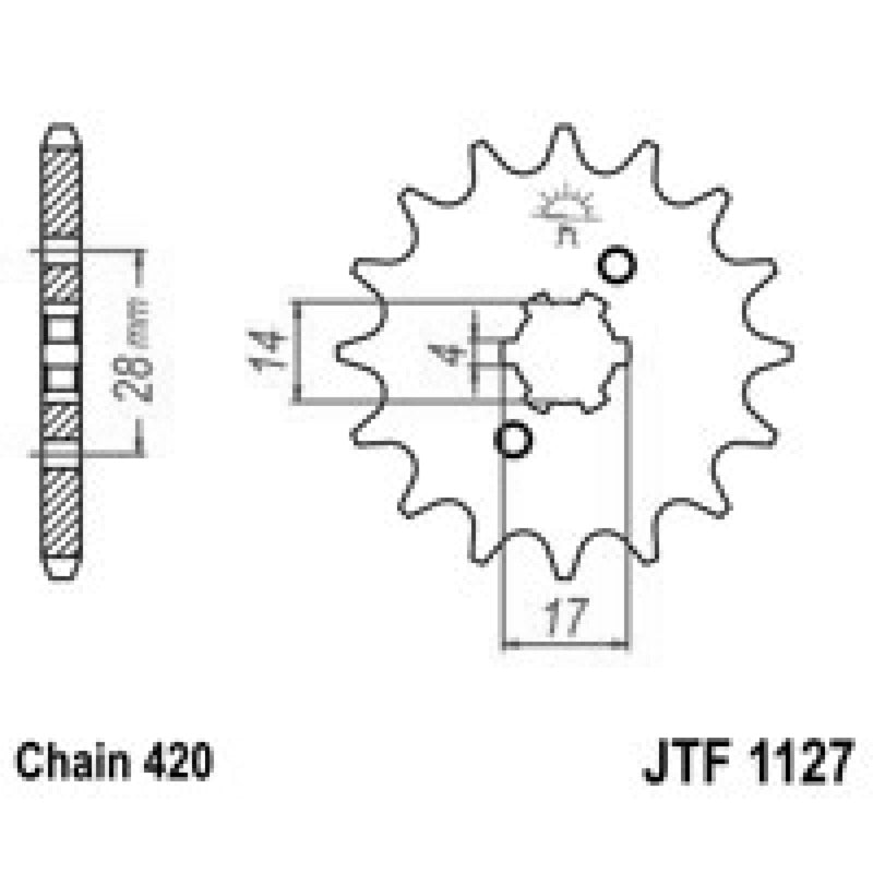 Jt Pignone Jt 1127 Z12 denti JTF1127.12