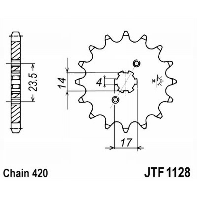 Jt Pignone Jt 1128 Z11 denti JTF1128.11