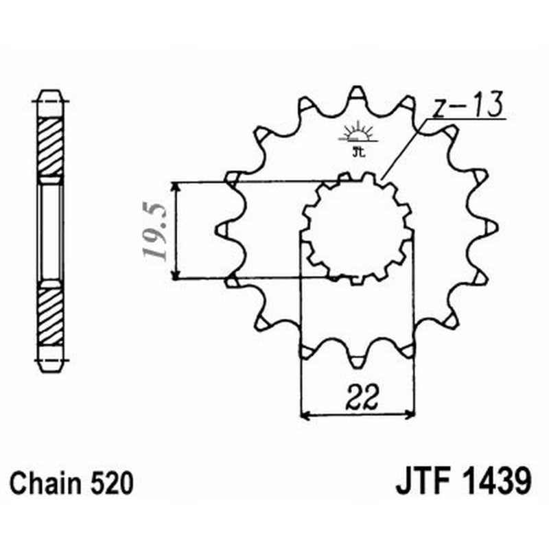 Jt Pignone Jt 1439 Z11 denti JTF1439.11