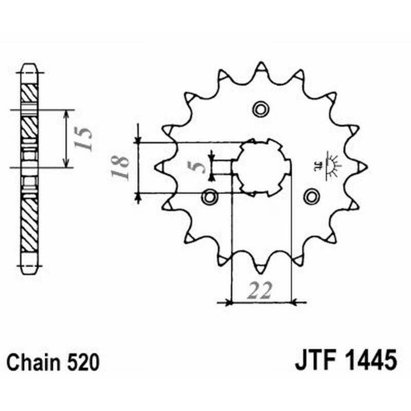 Jt Pignone Jt 1445 Z13 Sc denti JTF1445.13SC