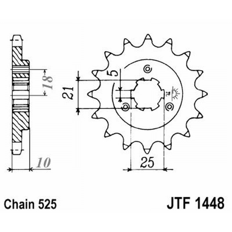 Jt Pignone Jt 1448 Z14 denti JTF1448.14