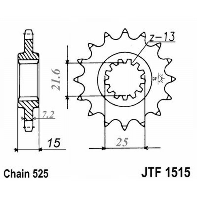 Jt Ritzel Jt 1515 Z14 Zähne JTF1515.14