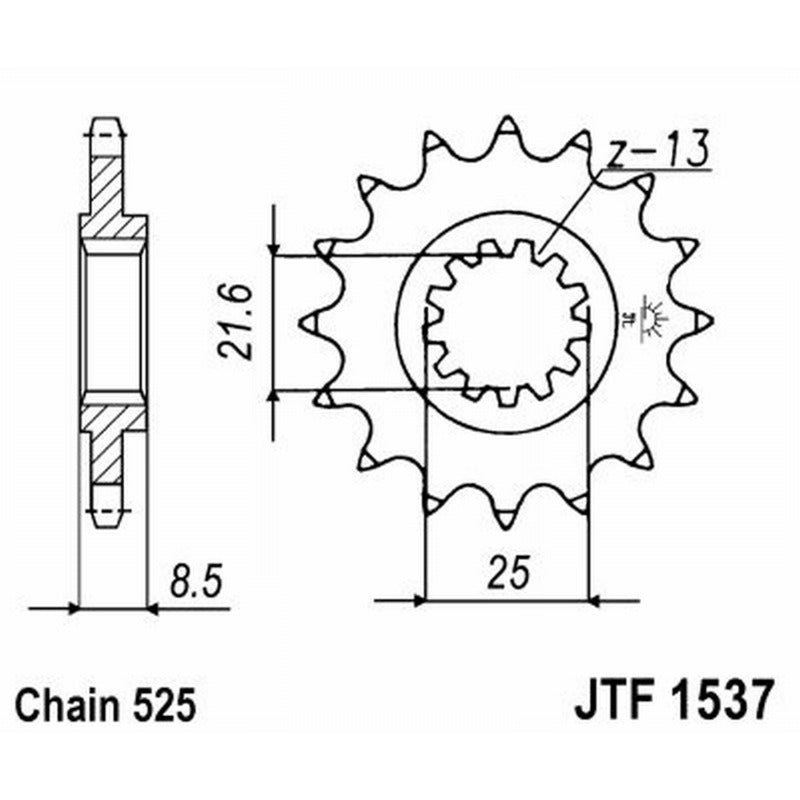 Jt Ritzel Jt 1537 Z15 Zähne JTF1537.15