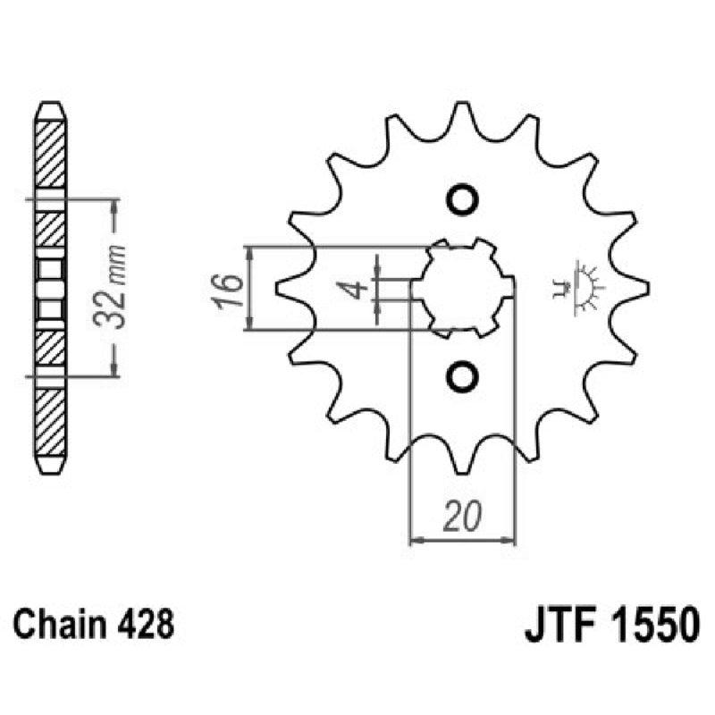 Jt Ritzel Jt 1550 Z13 Zähne JTF1550.13