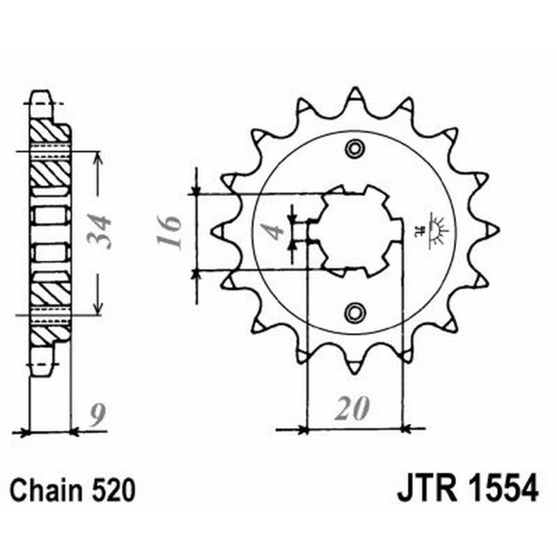 Jt Ritzel Jt 1554 Z12 Zähne JTF1554.12