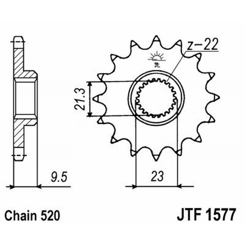 Jt Ritzel Jt 1577 Z15 Zähne JTF1577.15