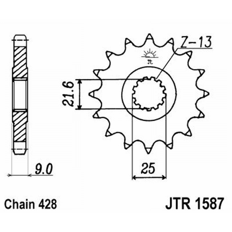 Jt Ritzel Jt 1587 Z20 Zähne JTF1587.20