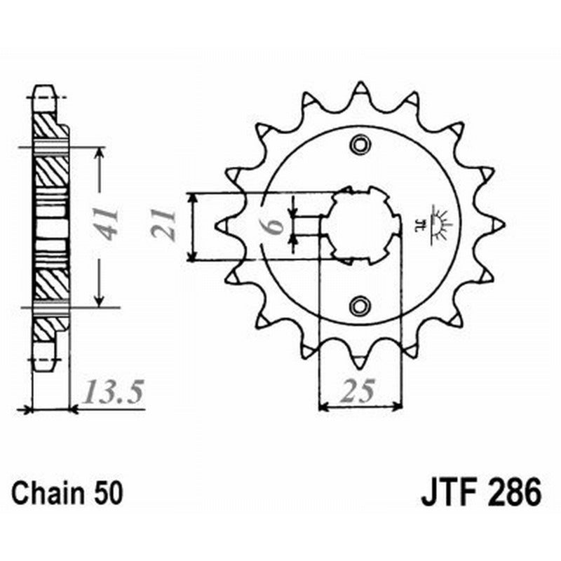 Jt Pignone Jt 286 Z15 denti JTF286.15