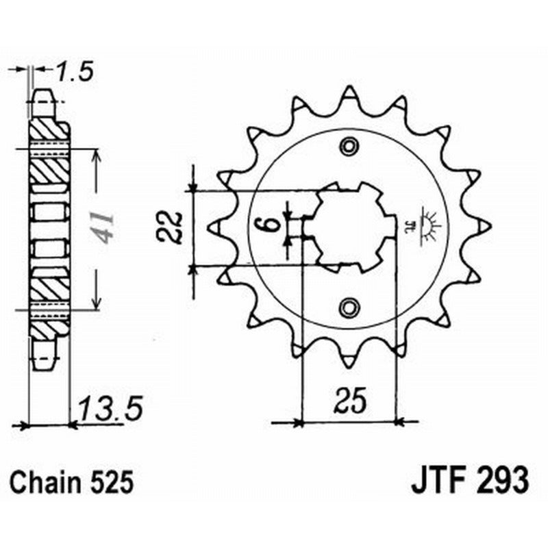 Jt Pignone Jt 293 Z15 denti JTF293.15