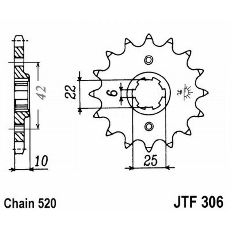 Jt Pignone Jt 306 Z14 denti JTF306.14