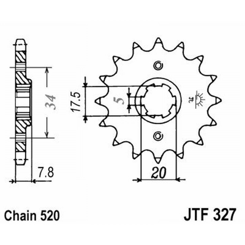 Jt Pignone Jt 327 Z14 denti JTF327.14