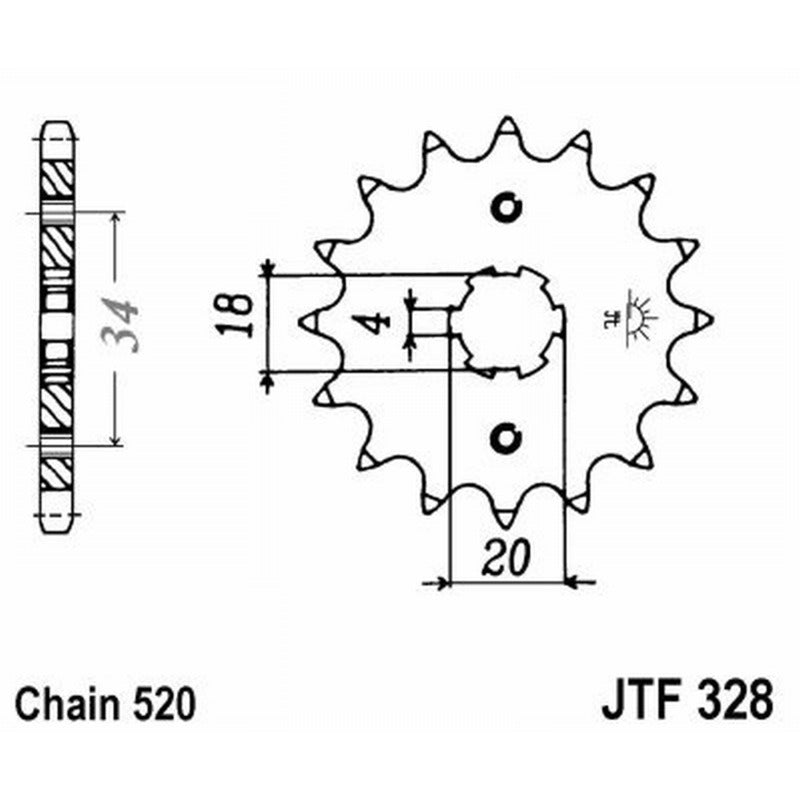 Jt Pignone Jt 328 Z12 denti JTF328.12